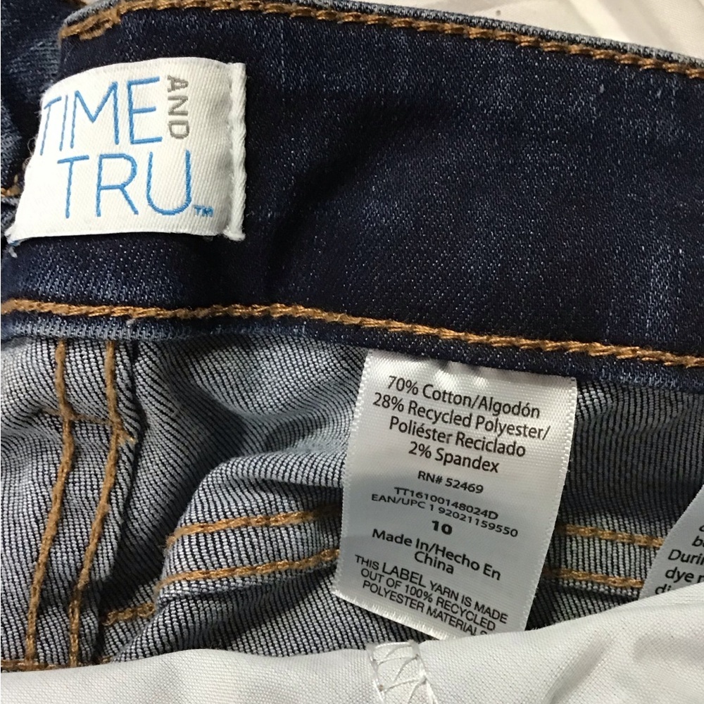Time and Tru Dark Blue Jean Shorts - Picture 2 of 3